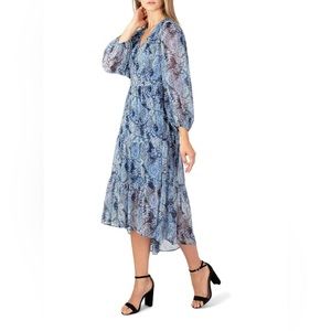 Jolie Brand, Size medium, floral blue dress